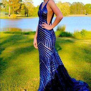 Jovani Royal Blue Dress